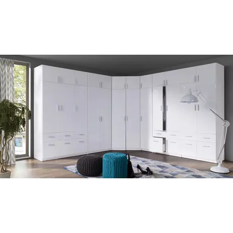 Buy Snow 03 Hinged Door Wardrobe 92cm, 3 from Furnituretta