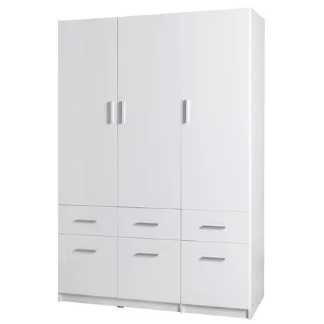 Buy Snow 04 Hinged Door Wardrobe 136cm from Furnituretta