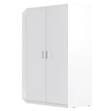 Buy Snow 06 Corner Wardrobe 117cm from Furnituretta