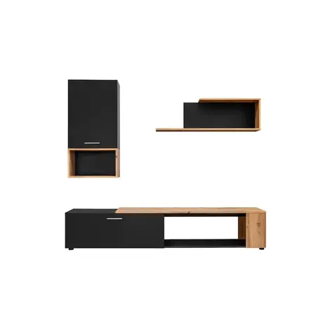 Buy Maze II TV Entertainment Unit, Colour: Black, Item Width: 200, 3 from Furnituretta