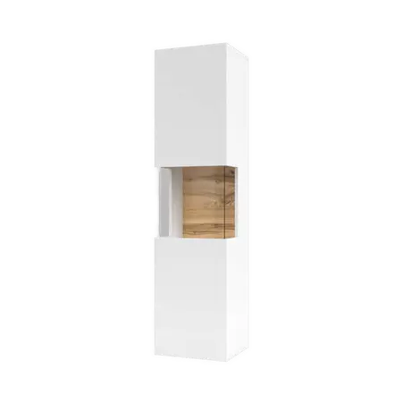 Buy Ava 05 Tall Display Cabinet White Matt, Colour: White Matt, Item Width: 36, 7 from Furnituretta