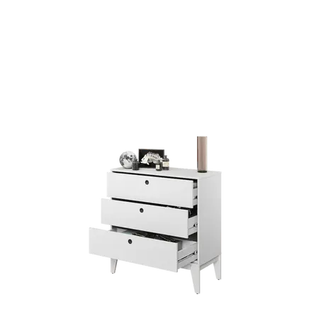 Buy Femii FE-09 Chest of Drawers 92cm, 3 from Furnituretta