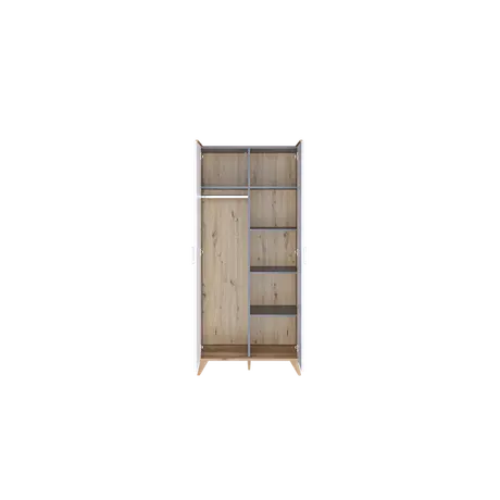 Buy Mood MD-01 Hinged Wardrobe 85cm, 2 from Furnituretta
