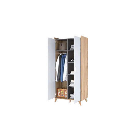 Buy Mood MD-01 Hinged Wardrobe 85cm, 3 from Furnituretta