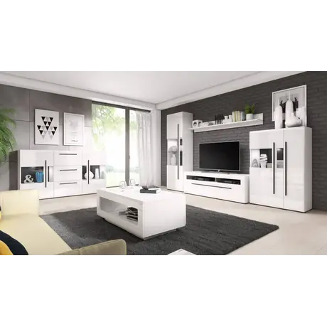 Buy Tulsa 18 - 2 Door Wardrobe 90cm, Colour: White Gloss, Item Width: 90, 4 from Furnituretta