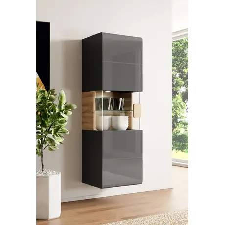 Buy Toledo 07 Wall Hung Cabinet, Colour: Oak San Remo, Item Width: 53, 5 from Furnituretta