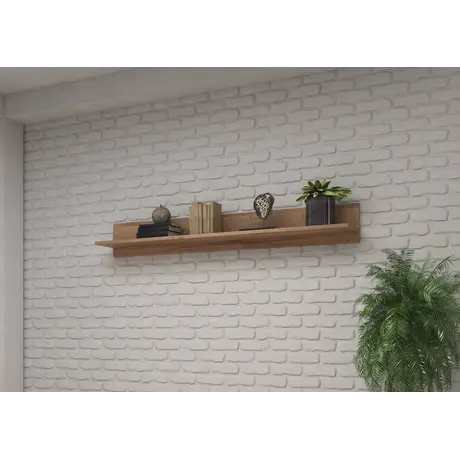 Buy Tulsa 01 Wall Shelf 160cm, Colour: White Gloss, Item Width: 160, 4 from Furnituretta