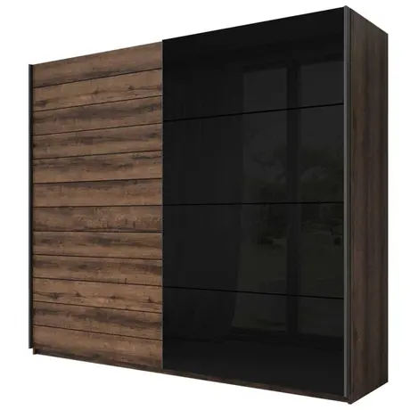 Buy Galaxy Sliding Door Wardrobe, Colour: Oak Monastery, Item Width: 220 from Furnituretta