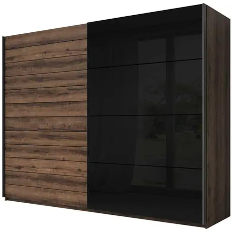 Buy Galaxy Sliding Door Wardrobe, Colour: Oak Monastery, Item Width: 270 from Furnituretta
