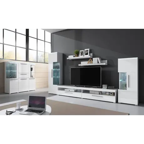 Buy India 05 Tall Display Cabinet, Colour: Schiefer, Item Width: 45, 4 from Furnituretta