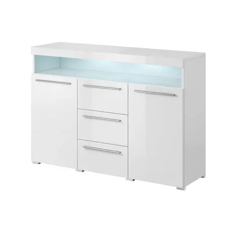 Buy India 26 Sideboard Cabinet, Colour: White, Item Width: 132 from Furnituretta