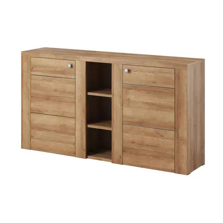Buy Larona 26 Sideboard Cabinet, Colour: Oak Riviera, Item Width: 155, 4 from Furnituretta