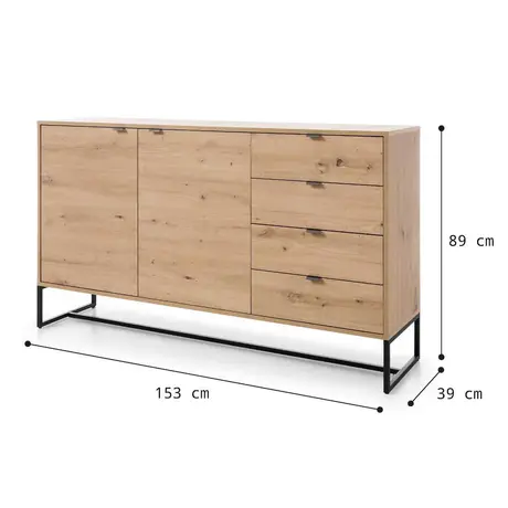 Buy Amber Large Sideboard Cabinet, 6 from Furnituretta