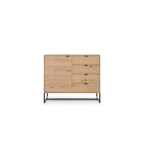 Buy Amber Sideboard Cabinet Oak Artisan 103cm from Furnituretta
