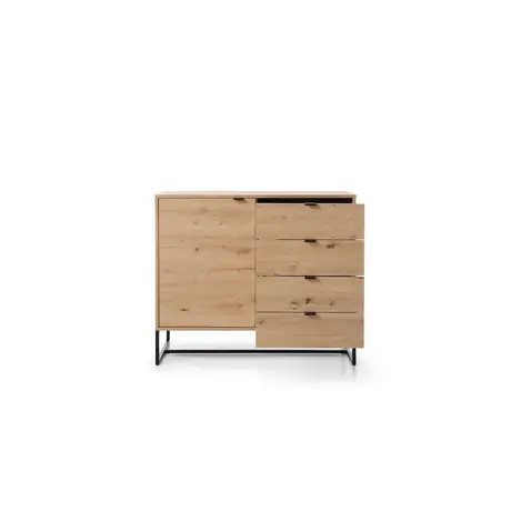 Buy Amber Sideboard Cabinet Oak Artisan 103cm, 4 from Furnituretta