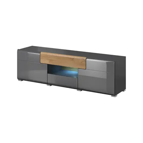 Buy Toledo 41 TV Cabinet 159cm, Colour: Grey Gloss, Item Width: 159 from Furnituretta