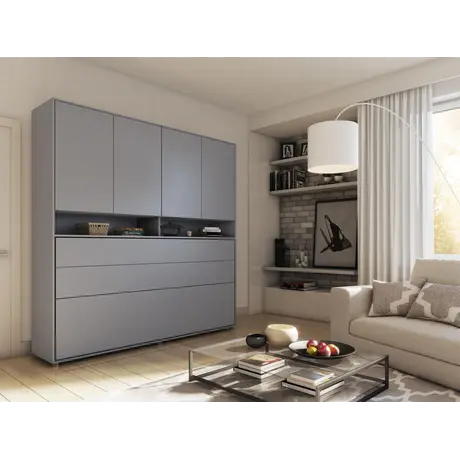 Buy BC-11 Over Bed Unit for Horizontal Wall Bed Concept 90cm, Colour: Grey Matt, Item Width: 211, 8 from Furnituretta