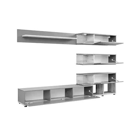 Buy Silk in White Gloss Entertainment Unit, 2 from Furnituretta