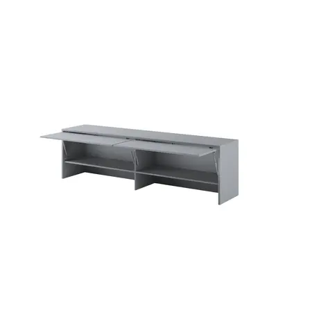 Buy BC-09 Over Bed Unit for Horizontal Wall Bed Concept 140cm, Colour: Grey Matt, Item Width: 211, 7 from Furnituretta