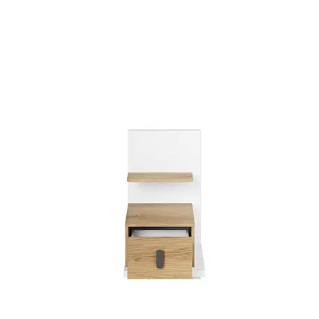 Buy Massi MS-08 Bedside Table, Colour: Natural Hickory, Side: Left, Item Width: 43, 3 from Furnituretta
