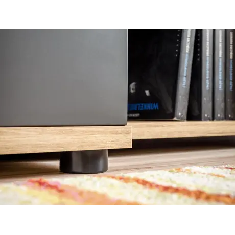 Buy Silk Entertainment TV Unit in Anthracite, 7 from Furnituretta