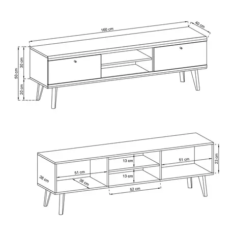 Buy Primo Large TV Cabinet, 3 from Furnituretta