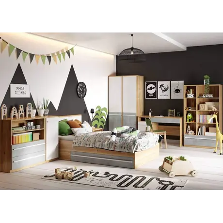 Buy Plano PN-02 Wardrobe 90cm, 4 from Furnituretta