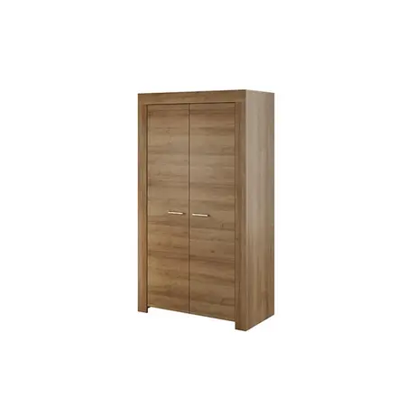 Buy Sky 2 Door Wardrobe, Colour: Oak Riviera, Item Width: 110 from Furnituretta