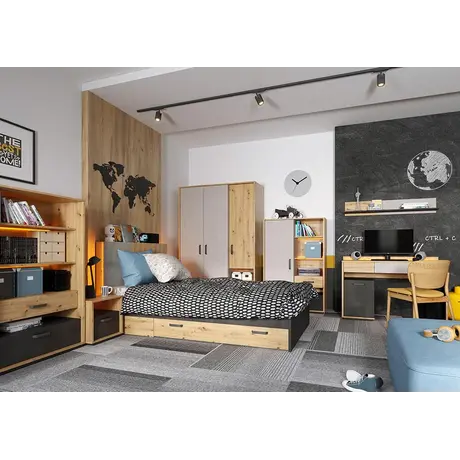 Buy Qubic 11 Bed With LED, 3 from Furnituretta