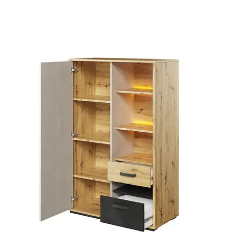 Buy Qubic 05 Storage Cabinet with LED, 2 from Furnituretta