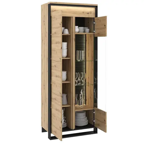 Buy Quant QA-03 2 Doors Tall Display Cabinet, 2 from Furnituretta