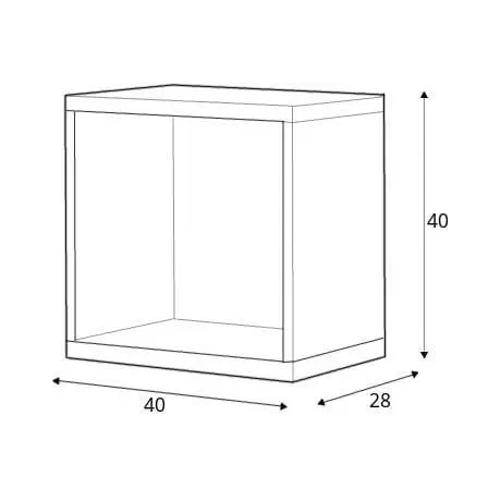 Buy Imola IM-12 Wall Hung Shelf, 5 from Furnituretta