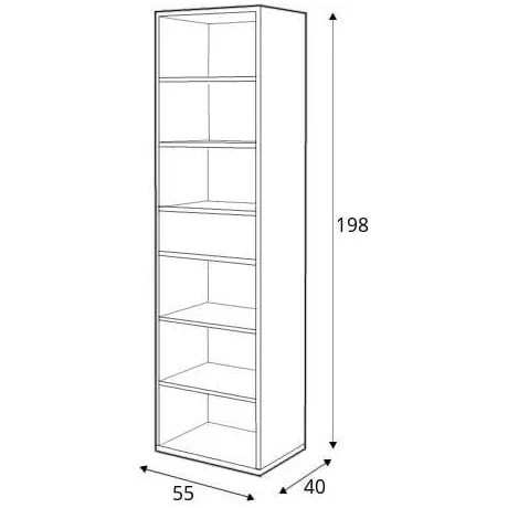 Buy Imola IM-04 Bookcase, 5 from Furnituretta