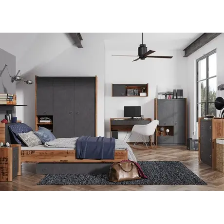 Buy Fargo 02 Hinged Door Wardrobe 90cm, 7 from Furnituretta