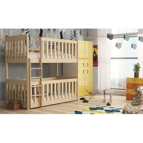 Buy Wooden Bunk Bed Konrad Pine with Cot Bed, Colour: Pine, Mattresses: Without Mattresses, 7 from Furnituretta