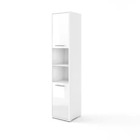Buy CP-08 Tall Storage Cabinet for Vertical Wall Bed Concept White Gloss, Colour: White Gloss, Item Width: 45 from Furnituretta