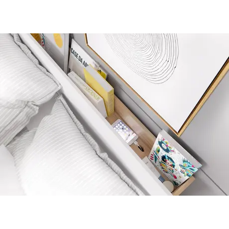 Buy Dentro DT-02 Bed with Storage and LED 160cm, 3 from Furnituretta