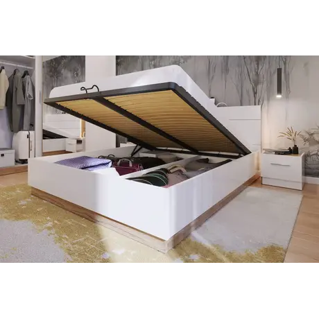 Buy Dentro DT-02 Bed with Storage and LED 180cm, 6 from Furnituretta