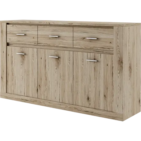 Buy Idea ID-09 Large Sideboard Cabinet, Colour: Oak San Remo, Item Width: 160, 4 from Furnituretta