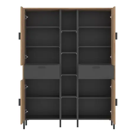 Buy Discover Arundel Wardrobe: Elegant Oak Grey Finish, 2 from Furnituretta