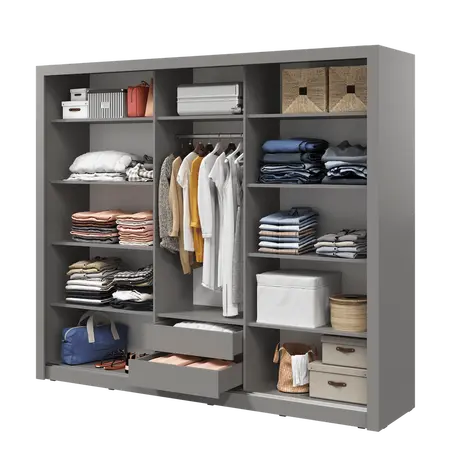 Buy Havana ID-11 Sliding Door Wardrobe 250cm, Colour: White Matt, Item Width: 250, 7 from Furnituretta