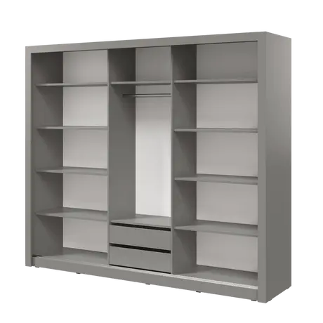 Buy Havana ID-11 Sliding Door Wardrobe 250cm, Colour: White Matt, Item Width: 250, 5 from Furnituretta