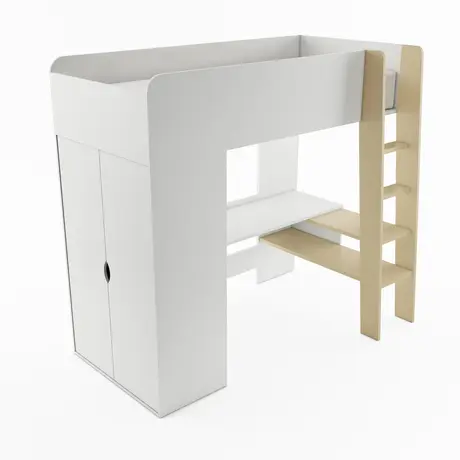 Buy Tom TM-01 Bunk Bed with Computer Desk and Wardrobe, 4 from Furnituretta