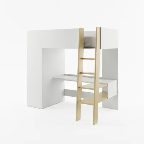Buy Tom TM-01 Bunk Bed with Computer Desk and Wardrobe, 5 from Furnituretta