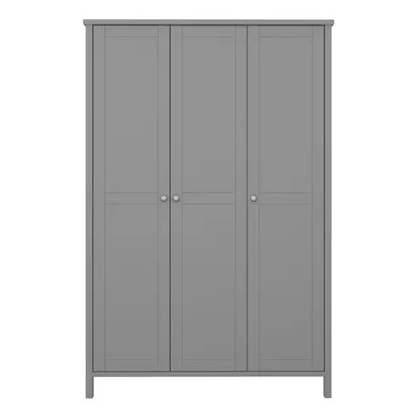 Buy Discover Tromso 3-Door Wardrobe in Elegant Grey, 2 from Furnituretta