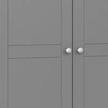 Buy Discover Tromso 3-Door Wardrobe in Elegant Grey, 6 from Furnituretta