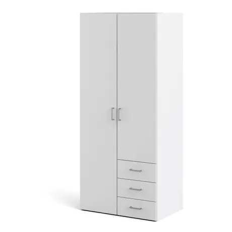 Buy Modern Wardrobe with 2 Doors and 3 Drawers, 3 from Furnituretta