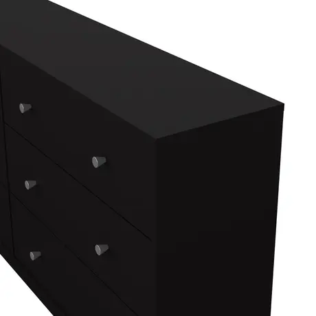 Buy May Chest of 6 Drawers: Stylish Black Storage Solution, 7 from Furnituretta