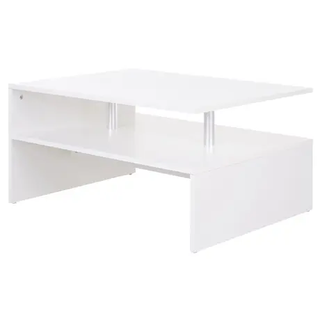Buy Homcom 2-Tier Coffee Table Side/End Table Modern Rectangular from Furnituretta