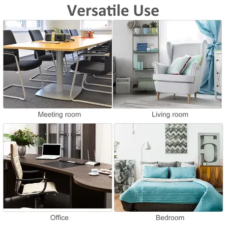 Buy Homcom 2-Tier Coffee Table Side/End Table Modern Rectangular, 6 from Furnituretta